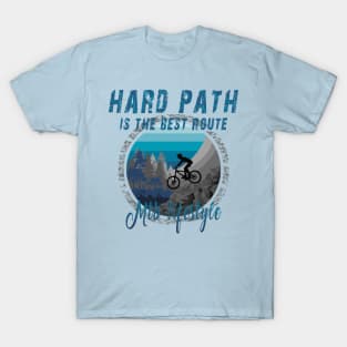 Mountain bike. Blue. T-Shirt